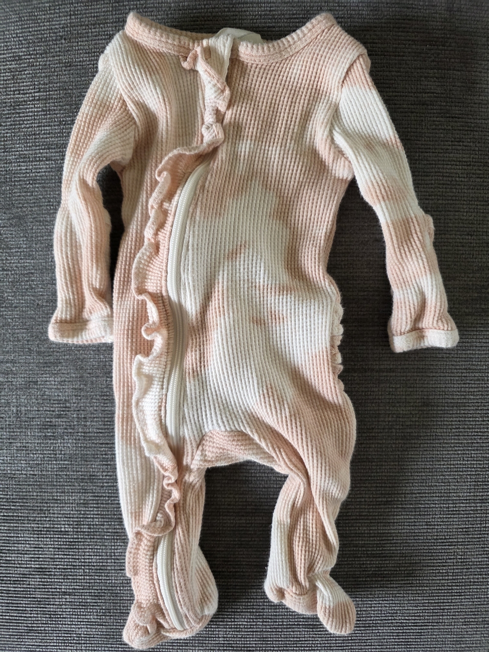 Tie-Dye Waffle Knit One-Piece